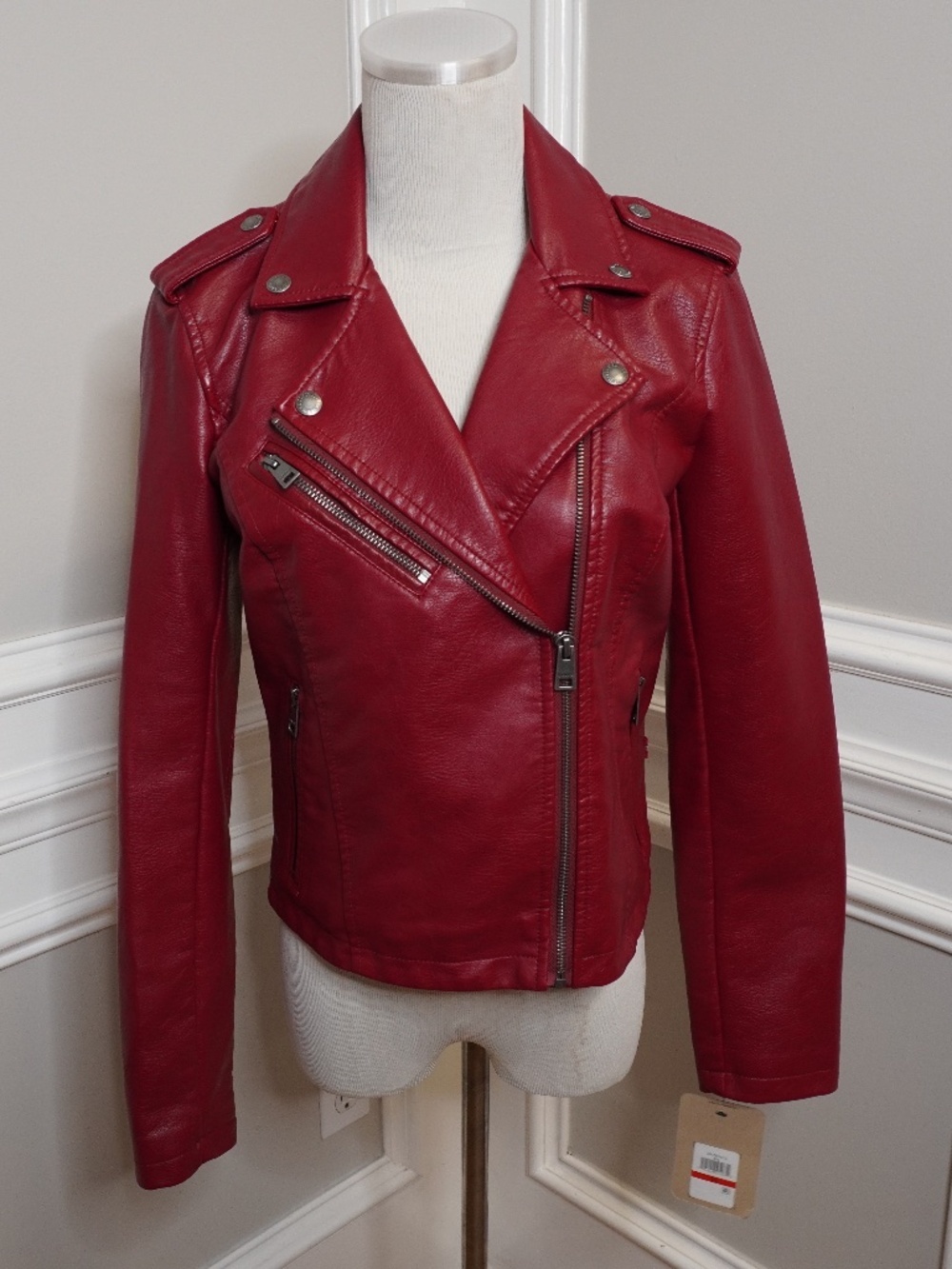 NEW Levi's The Classic Faux Leather Moto Jacket, Size XS